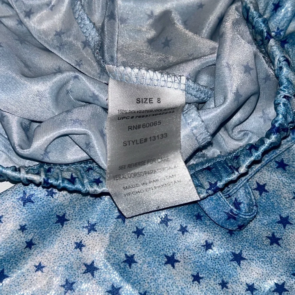 Girls Size 8 Star Bundle Sparkle Glitter Purse Mirror Trinket Box PJS Pink Blue